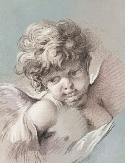 Putto of cherubijn door Francois (after) Boucher