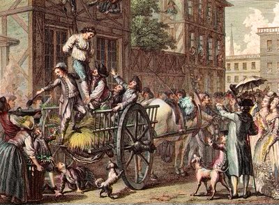 De aanval op John Malcolm, Boston, 25 januari door Francois (after) Godefroy