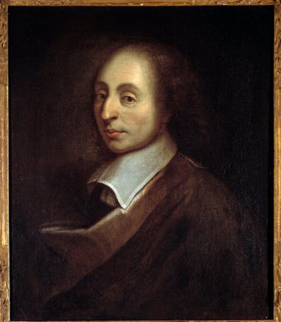 Portret van Blaise Pascal (1623-1662) door Francois (after) Quesnel