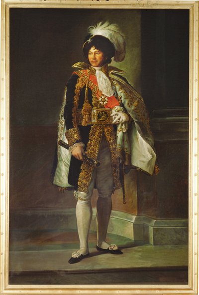 Joachim Murat, generaal, koning van Napels, echtgenoot van Caroline Bonaparte, zus van Napoleon ... (schilderij op doek) door Francois (school of) Gerard