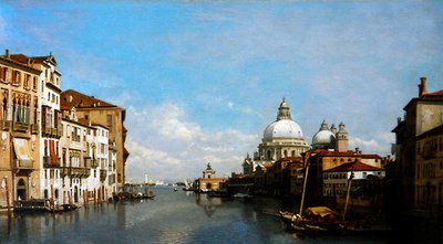 Een Uitzicht op het Canal Grande vanaf de Academische Brug door Francois Antoine Bossuet
