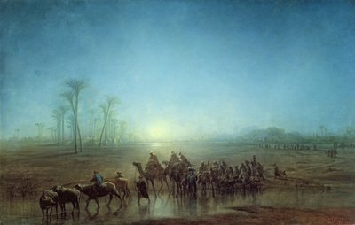 Karavaan van Bedoeïenen, 1863 door Francois Barry