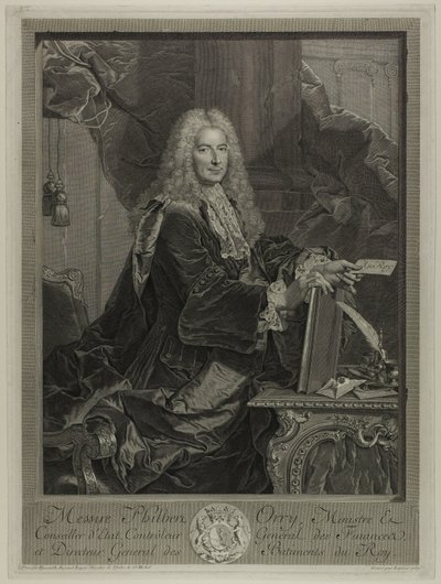 Portret van Philibert Orrey door Francois Bernard Lepicie