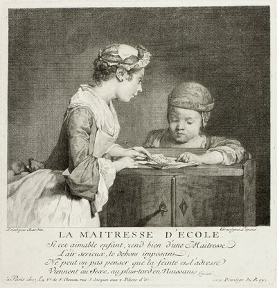 Schooljuffrouw door Francois Bernard Lepicie