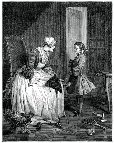 De Gouvernante, 1739 1885 door Francois Bernard Lepicie