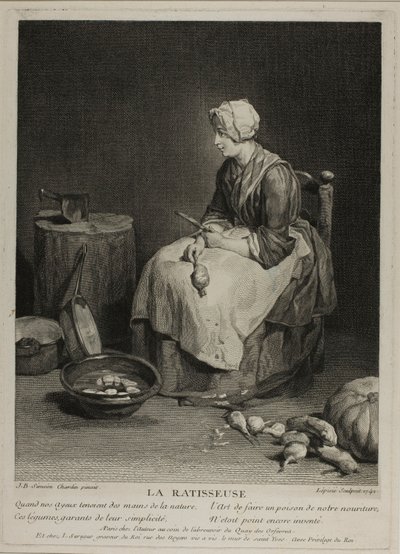 De rapenschraper door Francois Bernard Lepicie