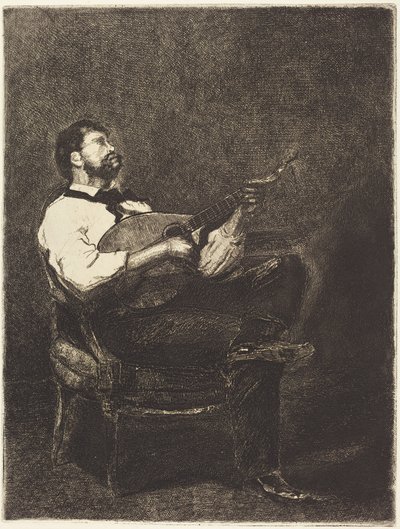 Gitaarspeler door François Bonvin