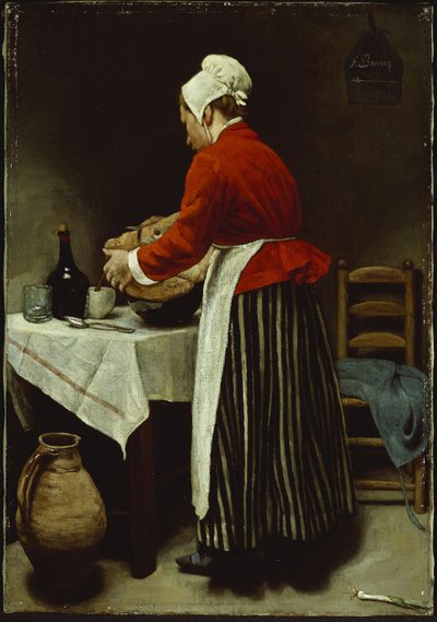 De Dienstmeid, c.1875 door François Bonvin