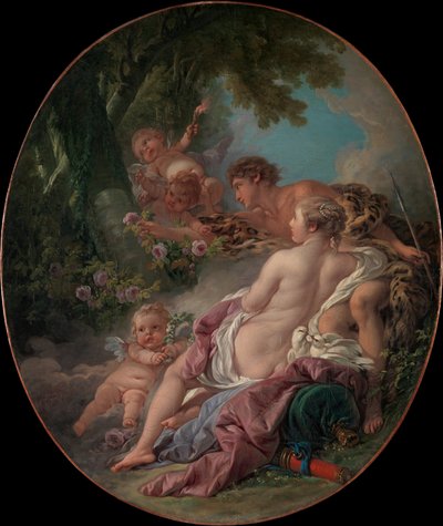 Angelica en Medoro door François Boucher