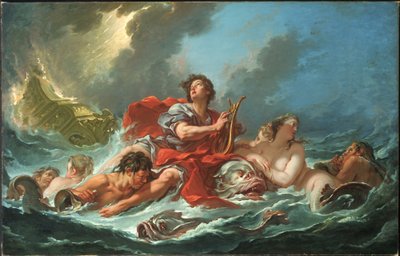 Arion op de dolfijn door François Boucher