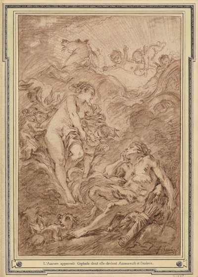 Aurora en Cephalus door François Boucher