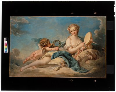 Clio, de muze van geschiedenis en zang door François Boucher