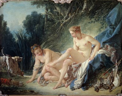 Diana verlaat het bad door François Boucher
