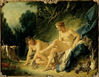 Diana verlaat het bad door François Boucher