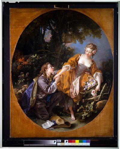 Galante pastorale door François Boucher