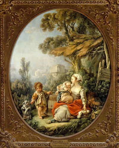 De Gelukkige Moeder door François Boucher