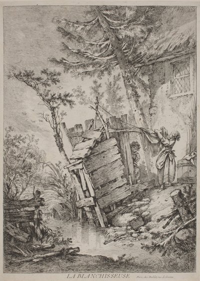 De wasvrouw door François Boucher