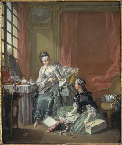 De hoedenmaakster door François Boucher