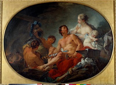 Les forges de Vulcain door François Boucher
