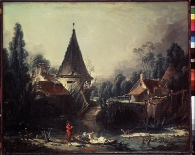 Landschap bij Beauvais door François Boucher