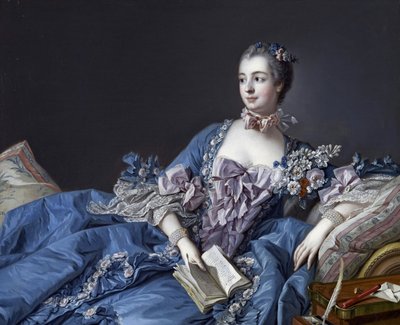 Portret van de markiezin de Pompadour door François Boucher