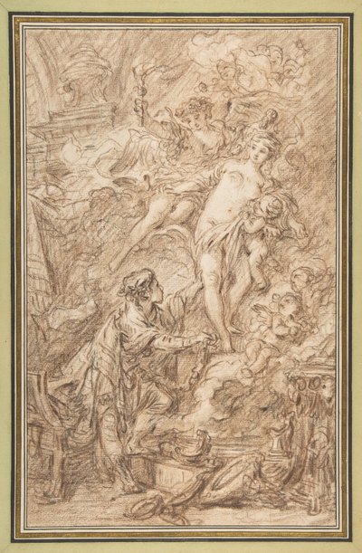 Pygmalion en Galatea door François Boucher
