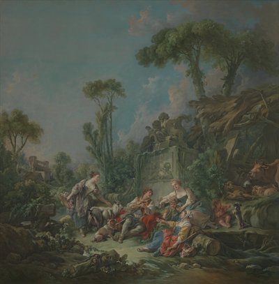 Herderidylle door François Boucher