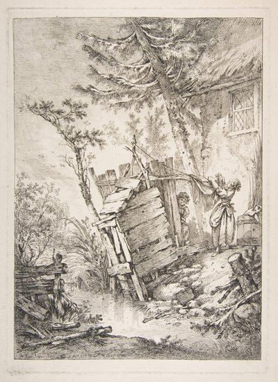 De wasvrouw door François Boucher