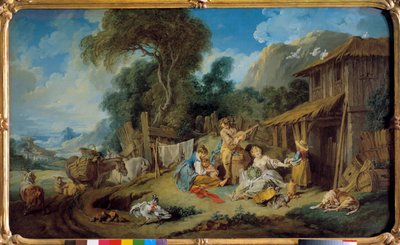 De rust van de boeren door François Boucher