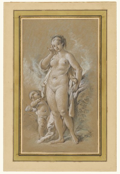 Venus en Cupido door François Boucher