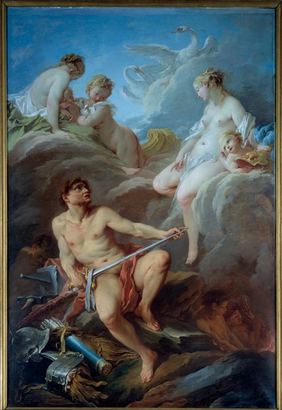 Venus vraagt Vulcanus om wapens voor Eneas door François Boucher
