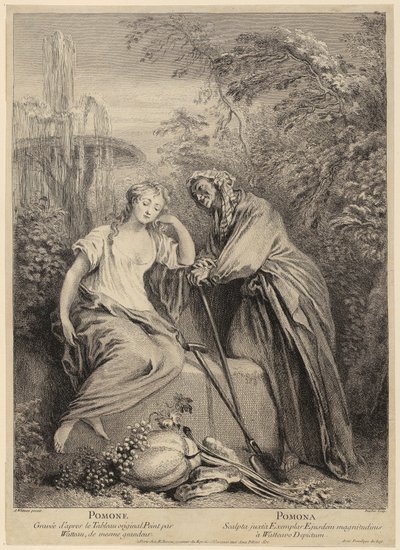 Vertumnus en Pomona door François Boucher