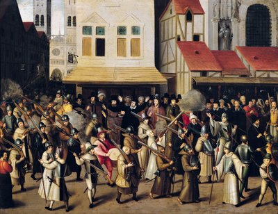 Processie van de Heilige Liga in 1590 door Francois Bunel