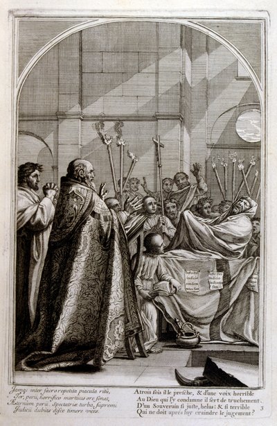Gravure door Francois Chauveau 1680 