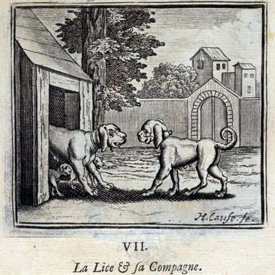 De Luis en haar Metgezel door Francois Chauveau