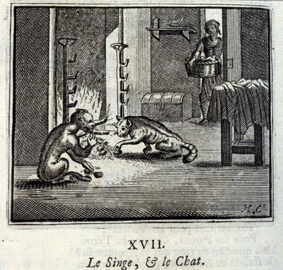 De Aap en de Kat door Francois Chauveau