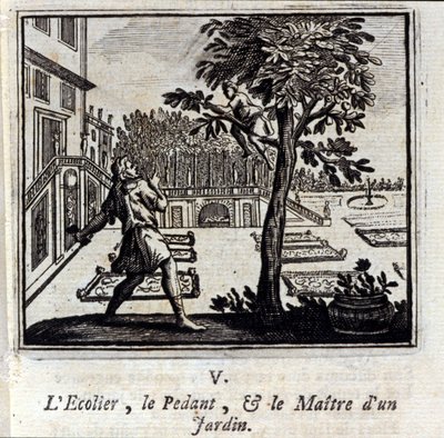 De Pedant School en de Meester van een Tuin door Francois Chauveau
