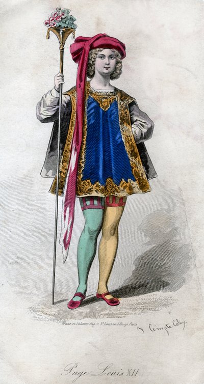 Page, Lodewijk XII, 19e eeuw door Francois Claudius Compte Calix