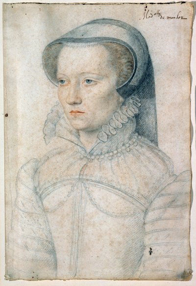 Portret van Diane de Clermont, Mademoiselle de Monlor door François Clouet