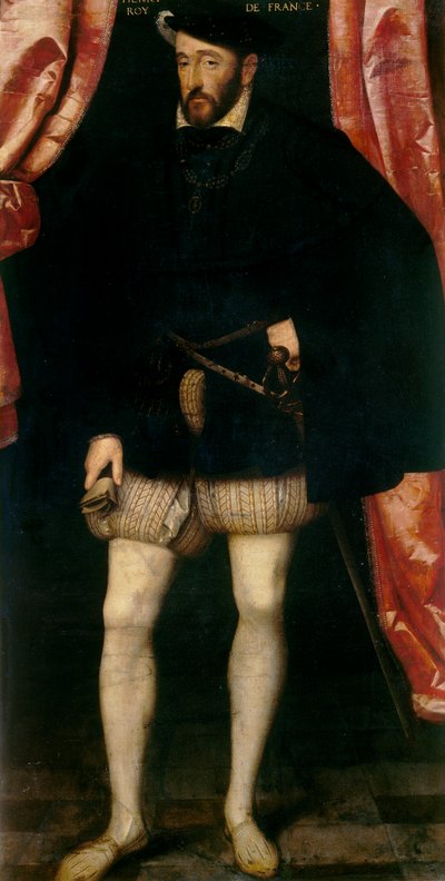 Portret van Hendrik II van Frankrijk door François Clouet