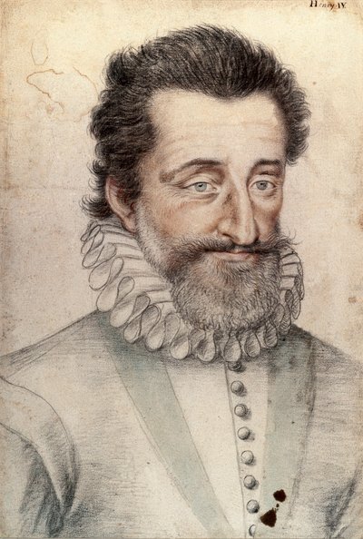 Portret van koning Hendrik IV van Frankrijk (1553-1610) door François Clouet