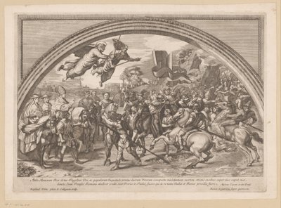 Ontmoeting tussen paus Leo I de Grote en Attila de Hun door Francois Collignon