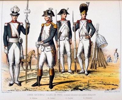 Garde Nationale Soldée de Paris door Francois Cudet