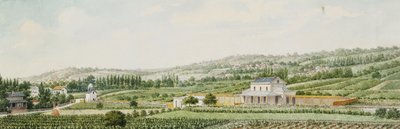 Een treinstation in de buitenwijken van Parijs, 1846 door Francois Debret