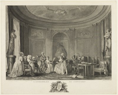 Het concert door Francois Dequevauviller
