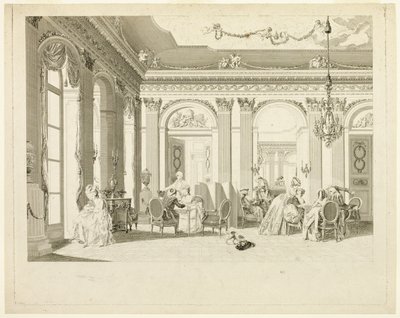 De salon door Francois Dequevauviller