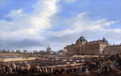 Verdeling van vlaggen aan de Nationale Garde, 29 augustus 1830 door Francois Dubois