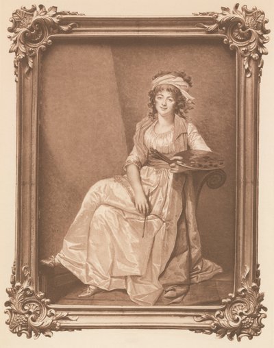Madame Vigee Le Brun door Francois Dumont