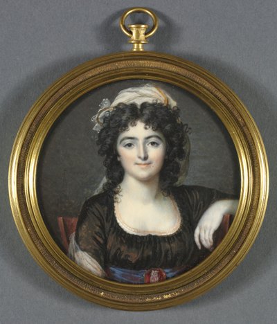 Portret van een Vrouw in een Bruine Jurk, 1795 door Francois Dumont