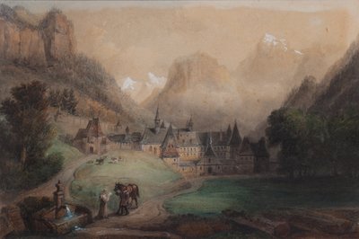 La Grande Chartreuse 1869 door Francois Edme Ricois